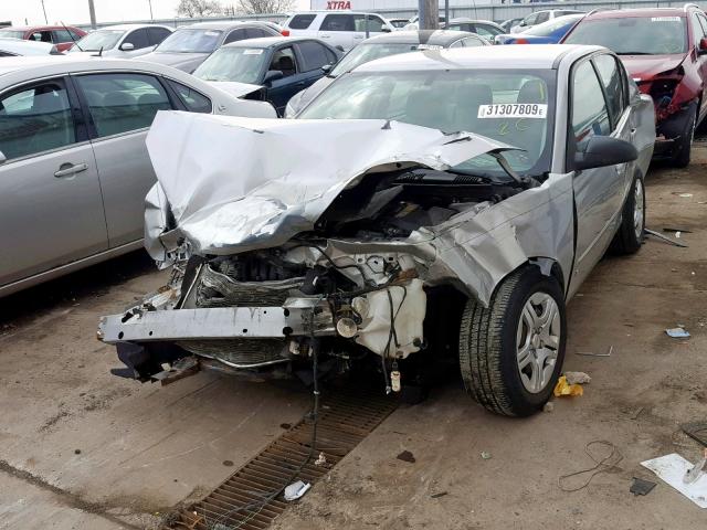 1G1ZS51F86F134478 - 2006 CHEVROLET MALIBU LS SILVER photo 2