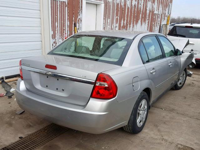 1G1ZS51F86F134478 - 2006 CHEVROLET MALIBU LS SILVER photo 4