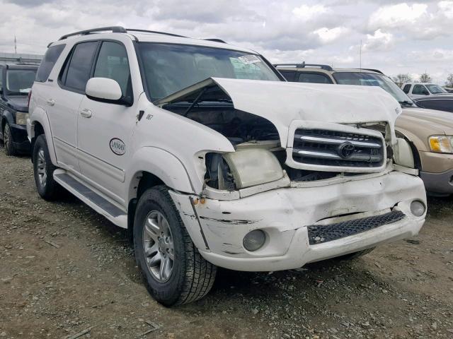 5TDBT48A03S138918 - 2003 TOYOTA SEQUOIA LI WHITE photo 1