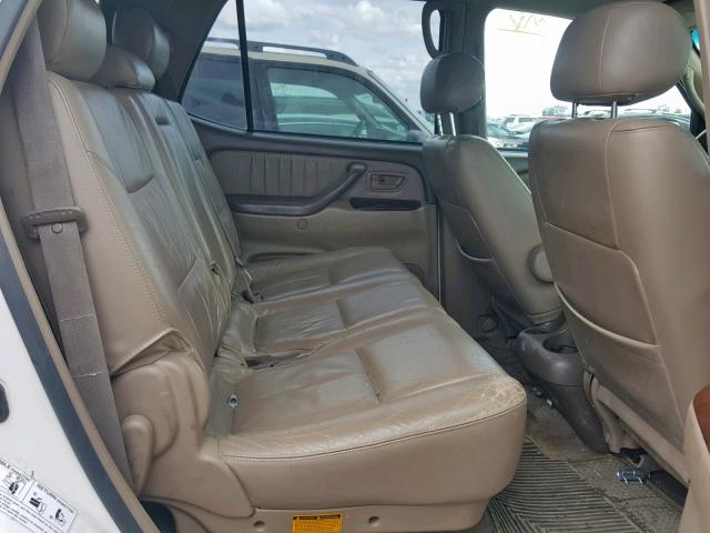 5TDBT48A03S138918 - 2003 TOYOTA SEQUOIA LI WHITE photo 6