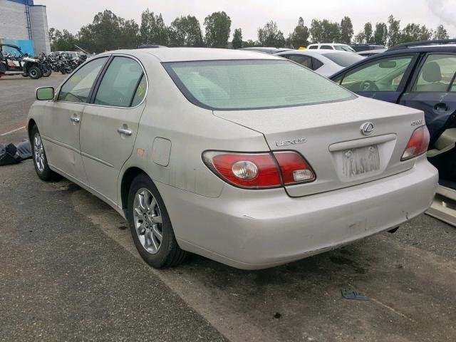 JTHBF30GX30138802 - 2003 LEXUS ES 300 SILVER photo 3