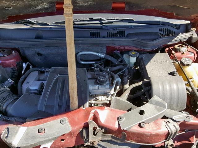 1G1AL55F977174665 - 2007 CHEVROLET COBALT LT RED photo 7