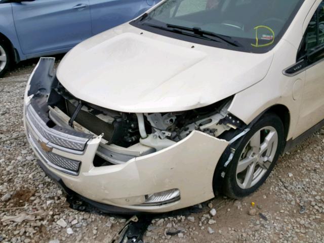 1G1RA6E40CU117943 - 2012 CHEVROLET VOLT WHITE photo 9