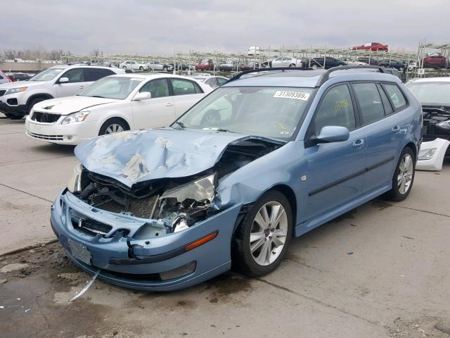 YS3FD59Y971126522 - 2007 SAAB 9-3 2.0T BLUE photo 2