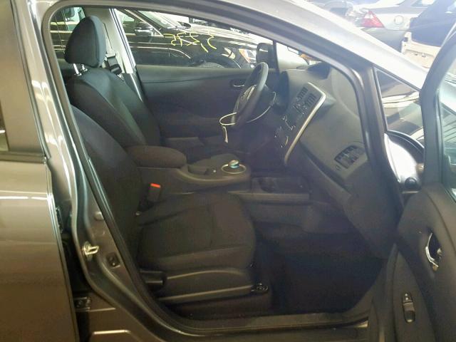 1N4BZ0CP4HC310529 - 2017 NISSAN LEAF S SILVER photo 5