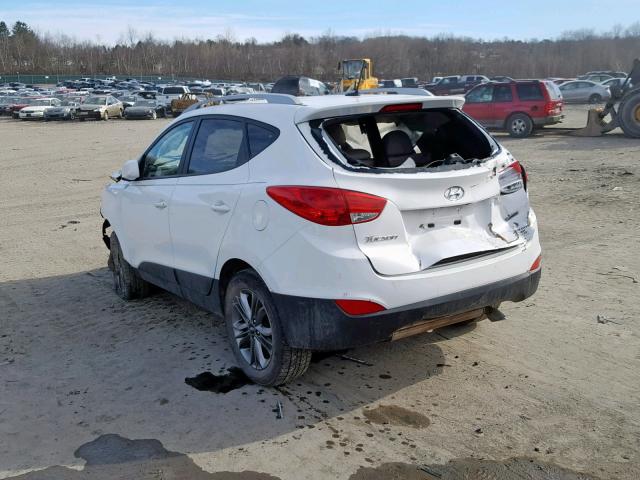 KM8JUCAG3FU013537 - 2015 HYUNDAI TUCSON LIM WHITE photo 3