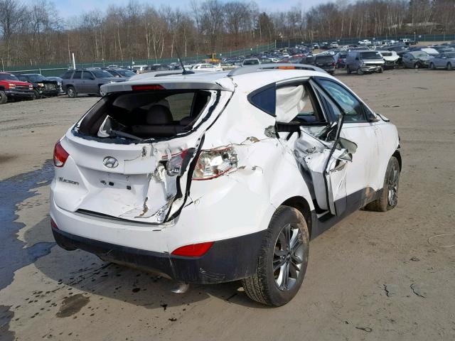 KM8JUCAG3FU013537 - 2015 HYUNDAI TUCSON LIM WHITE photo 4