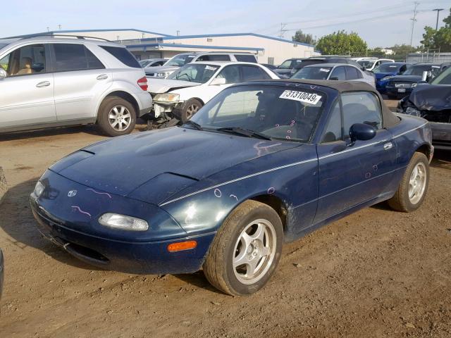 JM1NA3535V0725544 - 1997 MAZDA MX-5 MIATA BLUE photo 2