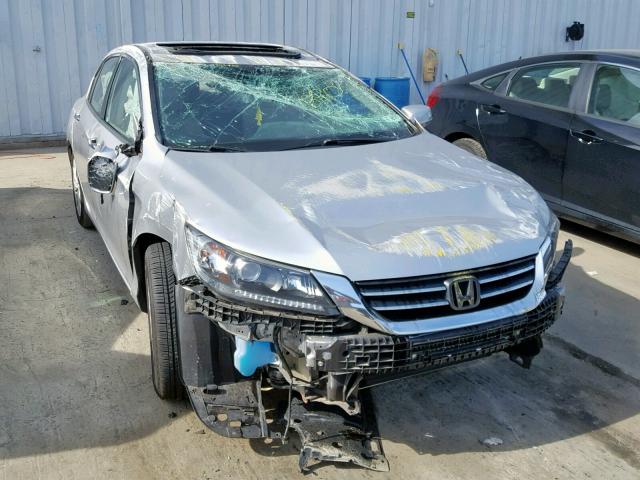 1HGCR2F87EA300519 - 2014 HONDA ACCORD EXL SILVER photo 1