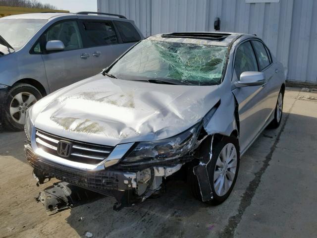 1HGCR2F87EA300519 - 2014 HONDA ACCORD EXL SILVER photo 2