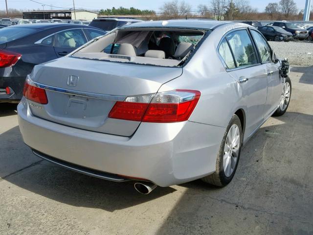 1HGCR2F87EA300519 - 2014 HONDA ACCORD EXL SILVER photo 4