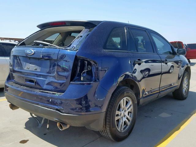 2FMDK3GC6BBB07824 - 2011 FORD EDGE SE BLUE photo 4