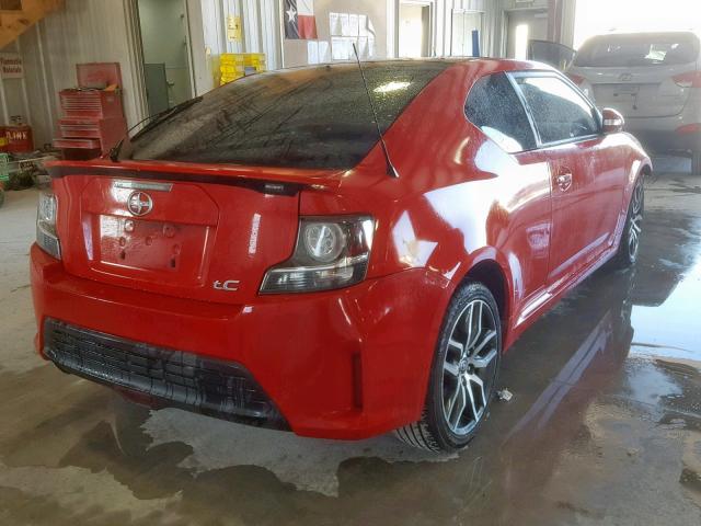 JTKJF5C78E3087430 - 2014 TOYOTA SCION TC წითელი ფოტო 4