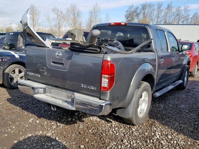 1N6AD07W85C466118 - 2005 NISSAN FRONTIER C GRAY photo 4