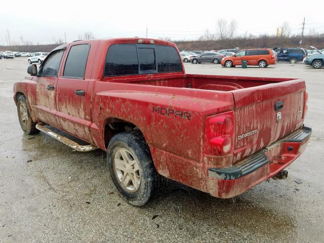 1D7HW48J57S192932 - 2007 DODGE DAKOTA QUAD SLT  photo 3