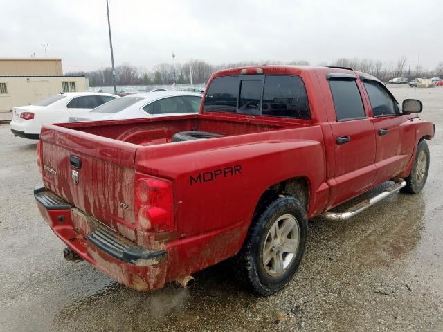 1D7HW48J57S192932 - 2007 DODGE DAKOTA QUAD SLT  photo 4