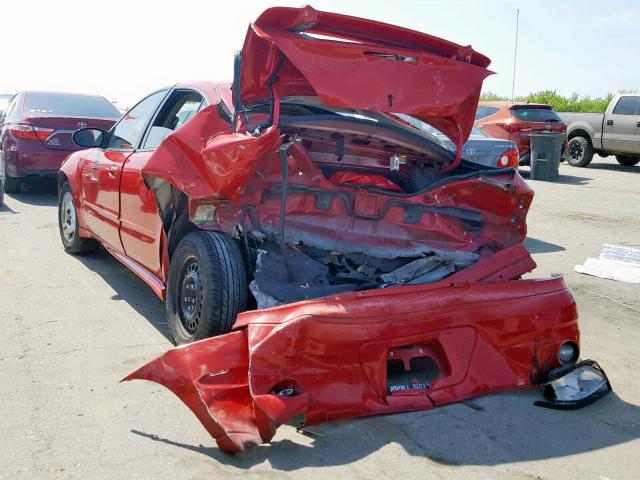 1G2NF52EX4M661001 - 2004 PONTIAC GRAND AM S RED photo 3