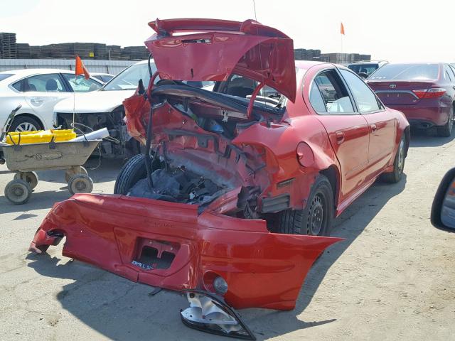 1G2NF52EX4M661001 - 2004 PONTIAC GRAND AM S RED photo 4