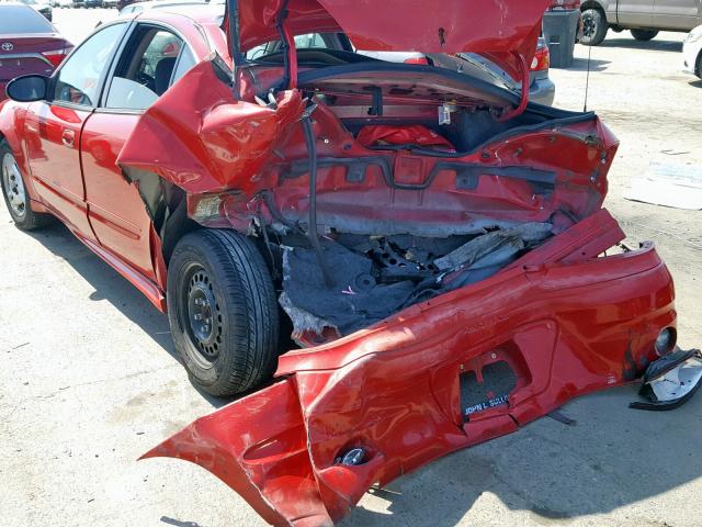1G2NF52EX4M661001 - 2004 PONTIAC GRAND AM S RED photo 9
