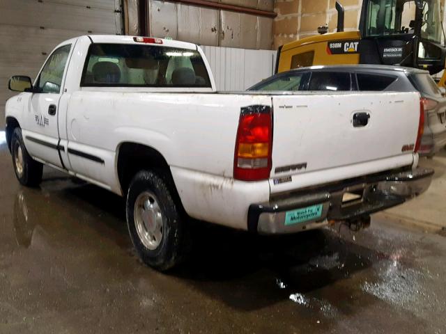 1GTEK14W4XE517366 - 1999 GMC NEW SIERRA WHITE photo 3