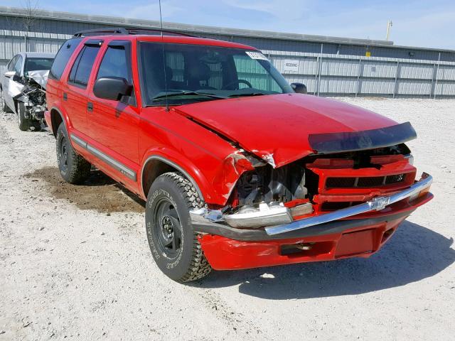 1GNDT13W2Y2391559 - 2000 CHEVROLET BLAZER RED photo 1