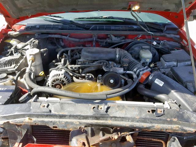 1GNDT13W2Y2391559 - 2000 CHEVROLET BLAZER RED photo 7