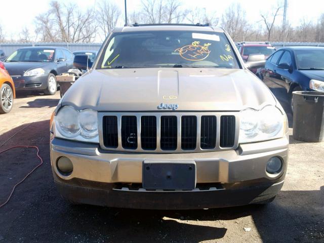 1J4HR48N75C722551 - 2005 JEEP GRAND CHER GOLD photo 9