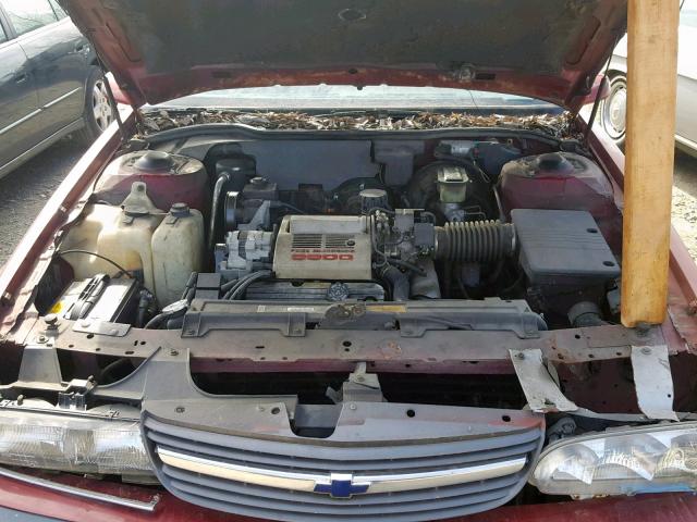 1G2HX54C9L1253014 - 1990 PONTIAC BONNEVILLE BURGUNDY photo 7