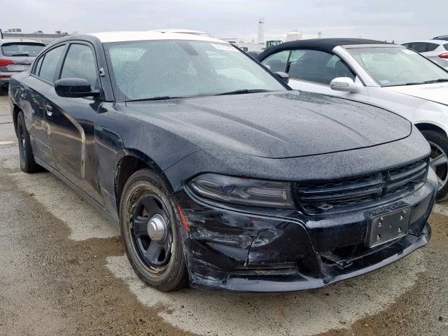 2C3CDXAG3GH285714 - 2016 DODGE CHARGER PO BLACK photo 1