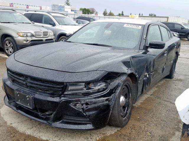 2C3CDXAG3GH285714 - 2016 DODGE CHARGER PO BLACK photo 2