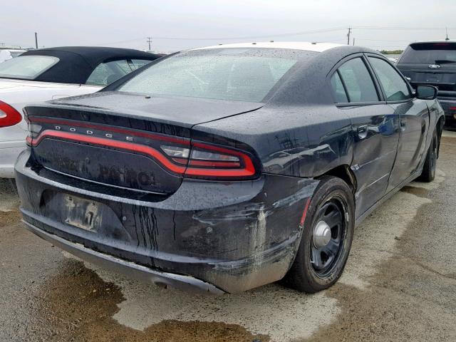 2C3CDXAG3GH285714 - 2016 DODGE CHARGER PO BLACK photo 4