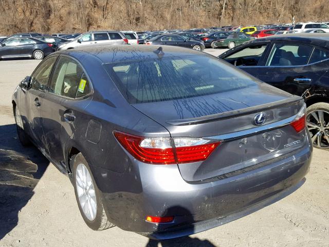 JTHBW1GG7D2026961 - 2013 LEXUS ES 300H GRAY photo 3