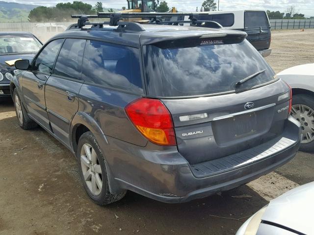 4S4BP62C477317713 - 2007 SUBARU OUTBACK OU CHARCOAL photo 3