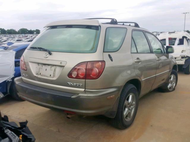 JT6GF10U9X0028497 - 1999 LEXUS RX 300 TAN photo 4