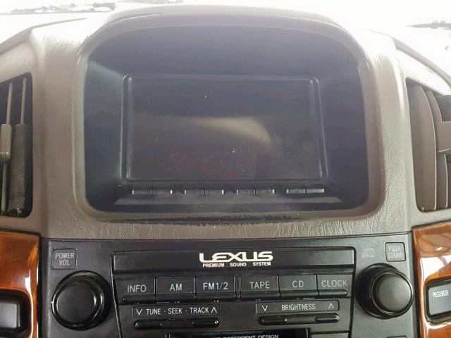 JT6GF10U9X0028497 - 1999 LEXUS RX 300 TAN photo 9