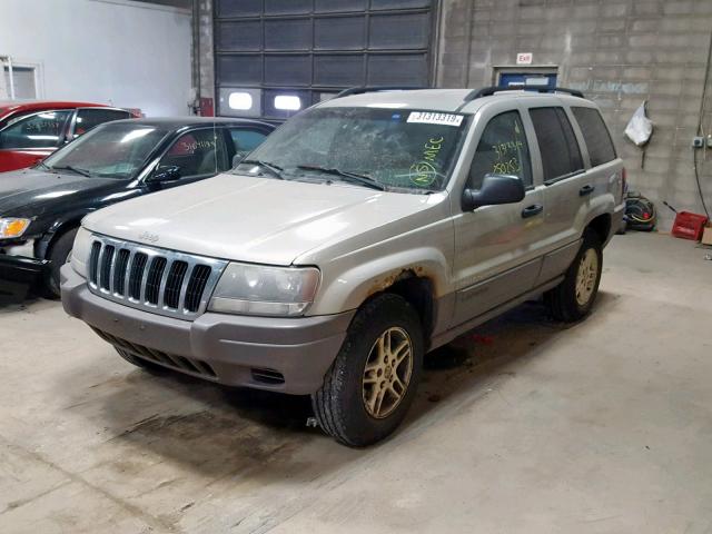 1J4GW48S93C616688 - 2003 JEEP GRAND CHER TAN photo 2