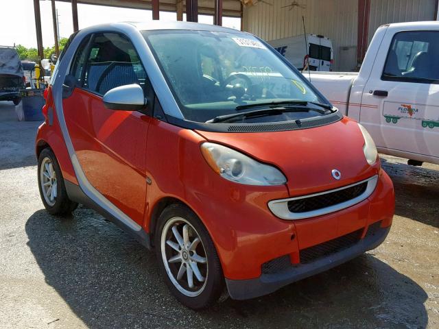 WMEEJ31XX8K172392 - 2008 SMART FORTWO PUR ORANGE photo 1