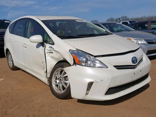 JTDZN3EU7C3115347 - 2012 TOYOTA PRIUS V WHITE photo 1