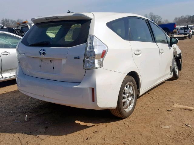 JTDZN3EU7C3115347 - 2012 TOYOTA PRIUS V WHITE photo 4