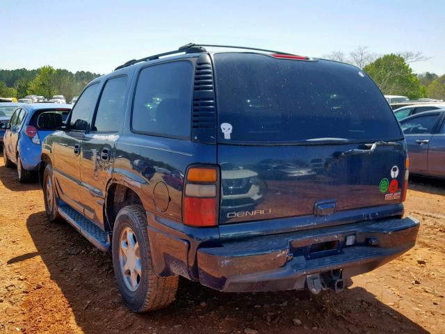 1GKEK63U45J195852 - 2005 GMC YUKON DENA BLUE photo 3