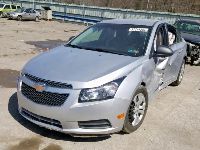 1G1PA5SG8D7115177 - 2013 CHEVROLET CRUZE LS SILVER photo 2