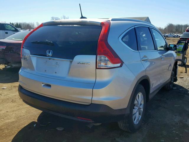 2HKRM4H73EH712792 - 2014 HONDA CR-V EXL SILVER photo 4