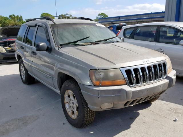 1J4GW48N1YC278656 - 2000 JEEP GRAND CHER SILVER photo 1