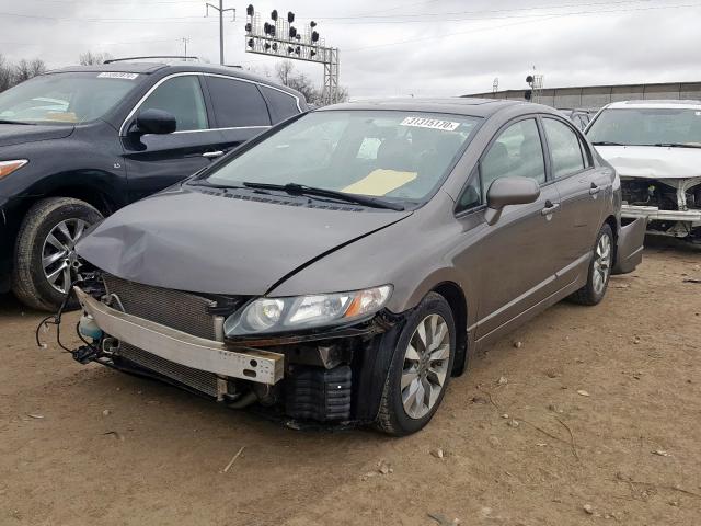 2HGFA16819H525329 - 2009 HONDA CIVIC EX  photo 2