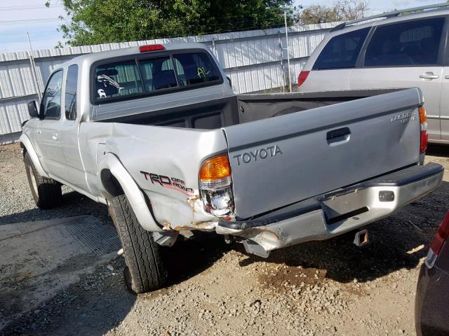 5TEWN72N11Z869298 - 2001 TOYOTA TACOMA XTR SILVER photo 3