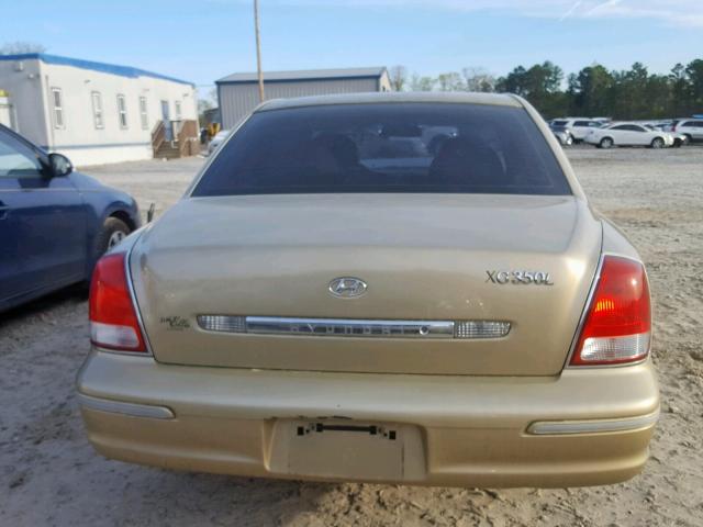 KMHFU45E83A263101 - 2003 HYUNDAI XG 350 GOLD photo 9