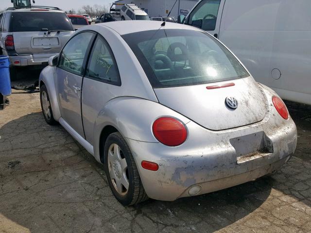 3VWCB21C51M444935 - 2001 VOLKSWAGEN NEW BEETLE Gümüş foto 3