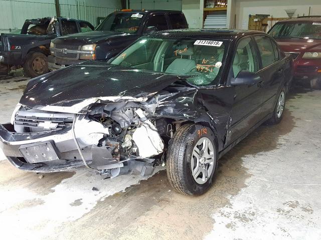 1G1ZS58F47F169431 - 2007 CHEVROLET MALIBU LS BLACK photo 2