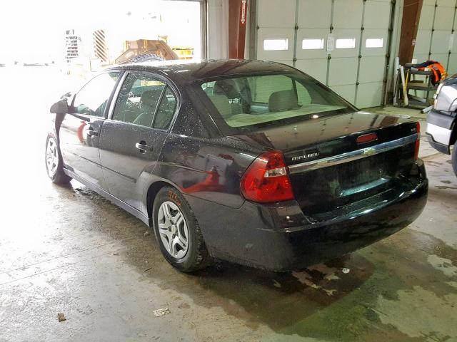 1G1ZS58F47F169431 - 2007 CHEVROLET MALIBU LS BLACK photo 3