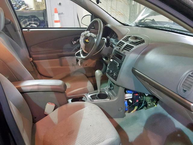 1G1ZS58F47F169431 - 2007 CHEVROLET MALIBU LS BLACK photo 5